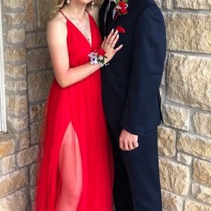 Red prom dress